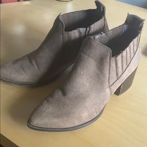Tan Suede Booties